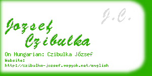 jozsef czibulka business card