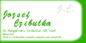 jozsef czibulka business card